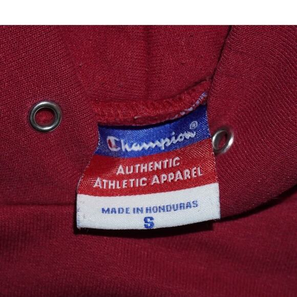 Stanford University Hoodie Champion Authentic Maroon Sweatshirt Size Small - Picture 4 of 4